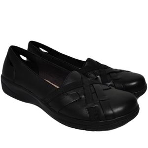 Clark's Collection Leather Slip-On Black Shoes